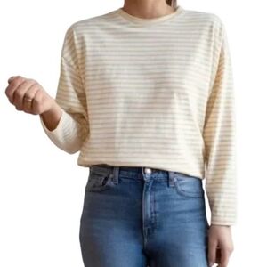 AYR Pima Cotton French Fry Tee in Yellow Size Medium